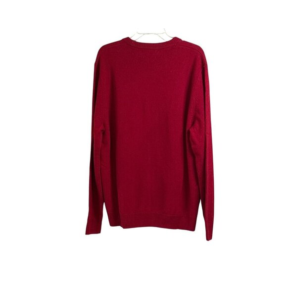 Bonobos Men's Red Sweater Dalmation on a Sled Merino Wool Size XL NWT - Picture 2 of 6